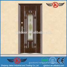 JK-G9004 antique frosted glass bathroom door stainless steel door panel